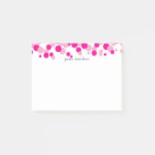 Roze bubels Confetti Patroon Post-it® notes (Voorkant)