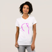 Roze Budgie T shirt (Voorkant volledig)