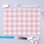 Roze Buffalo Check Pattern Tissuepapier (Craft)