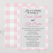 Roze Buffalo Plaid Kaart (Voorkant / Achterkant)