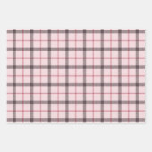 Roze Buffalo Pset Gingham in set 3 Inpakpapier Vel (Voorkant 3)