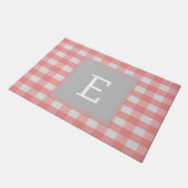 Roze Buffalo Pset Monogram Doormat Deurmat (Schuin)