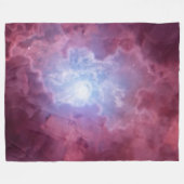 ROZE BUITENSTE RUIMTE FLEECE DEKEN (Voorkant (Horizontaal))