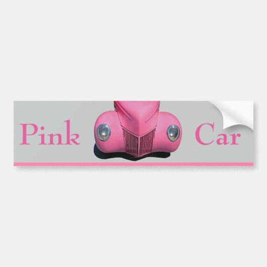 Roze Bumpersticker (Voorkant)