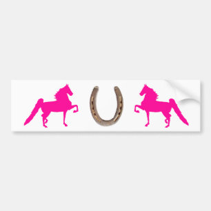 roze Bumpersticker van Zaduwpaarden