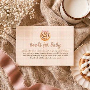 Roze Bun in de Oven Boeken voor Baby Shower Instee Notitiekaartje