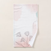 Roze bundelbakdoekset bad handdoek (Handdoek)