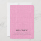 Roze bundels in de uitnodiging van het Baby shower (Achterkant)