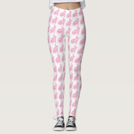  roze Bunnies Pasen Leggings