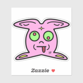 Roze bunny-achtige ding v2 sticker
