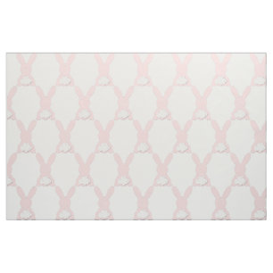 Roze Bunny Cotton Fabric Stof