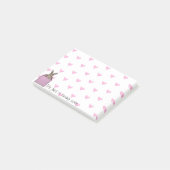 roze bunny-in-the-box post-it® notes (Schuin)