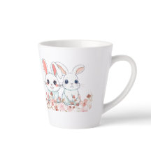 Roze Bunny Latte Mok