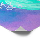 Roze Bunny Love Poster (Hoek)