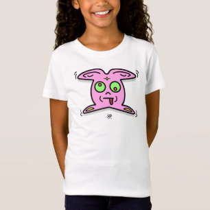 Roze Bunny Thingy Schattig Weirdo Schepsel T-shirt