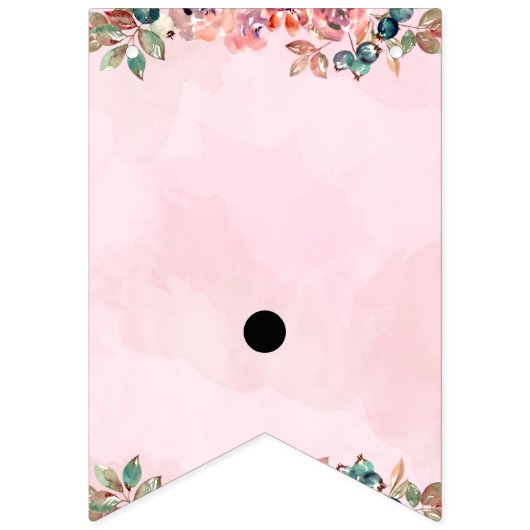  roze Bunting Banner - Welkom (Tweede vlag)