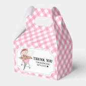 Roze Burger BBQ Baby shower Bedankdoosjes (Achterkant)