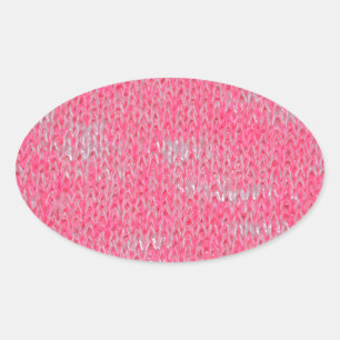 Roze Burn Out Patroon Vrede Liefde Bestemming Kuns Ovale Sticker