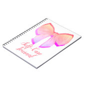 roze bus Self Care Journal Notitieboek (Linkerzijde)