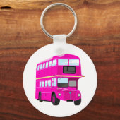 Roze bus sleutelhanger (Voorkant)