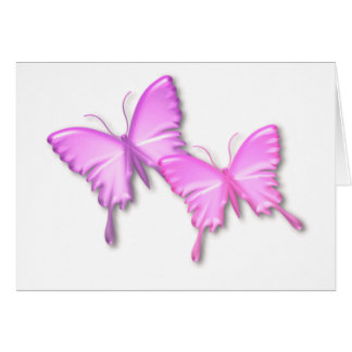 Roze Butterflies Design Card