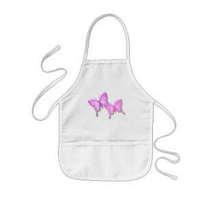 Roze Butterflies Design Painting Smock Kinder Schort