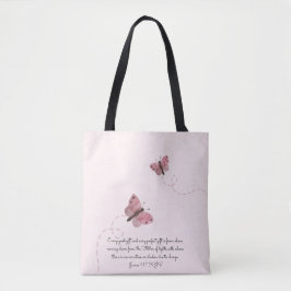 Roze Butterflies Draagtas