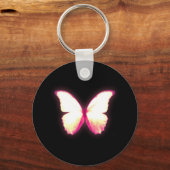 Roze Butterfly Basic Sleutelhanger (Voorkant)