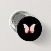 Roze Butterfly Button (Voorkant /achterkant)