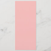 Roze Butterfly Geavanceerd Baby shower flatmenu Menu (Achterkant)