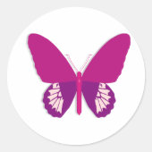Roze Butterfly Insecte Stickers (Voorkant)