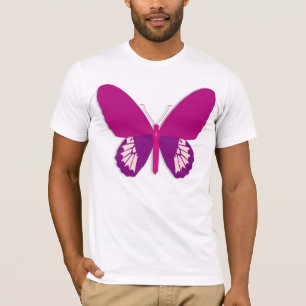 Roze Butterfly Mannen T-Shirt