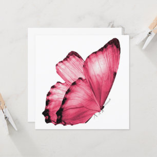 Roze Butterfly Notecard