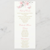 Roze Butterfly Quinceañera Programma (Voorkant)