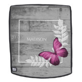 Roze Butterfly Rustic Specialized Backpack (Verwijderbaar gezicht)