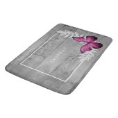 Roze Butterfly Rustic Specialized Bath Mat (Gekanteld)