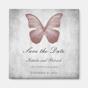 Roze Butterfly sparen de Magnet van de Datum Magneet