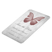 Roze Butterfly sparen de Magnet van de Datum Magneet (Linkerzijde)