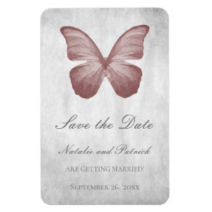 Roze Butterfly sparen de Magnet van de Datum Magneet