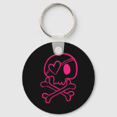Roze Button Sleutelhanger (Voorkant)