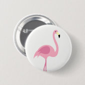 Roze Button van Flamingo Badge Pin (Voorkant /achterkant)