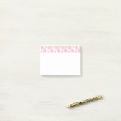 Roze Buttonnen Post-it® Notes (Op bureau)