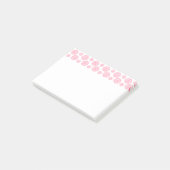 Roze Buttonnen Post-it® Notes (Schuin)