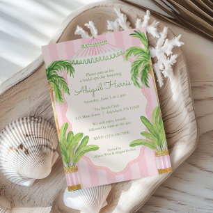 Roze Cabana Strepen Palm Beach Kaart