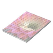 Roze cactus-bloem in de woestijn notitieblok (Gedraaid)