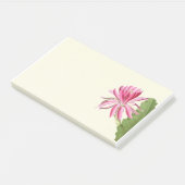 Roze cactus bloem, post-it® notes (Schuin)