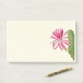 Roze cactus bloem, post-it® notes (Op bureau)