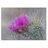 Roze Cactus blooms Snijplank (Voorkant)