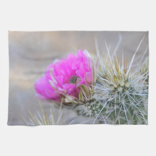 Roze Cactus blooms Theedoek