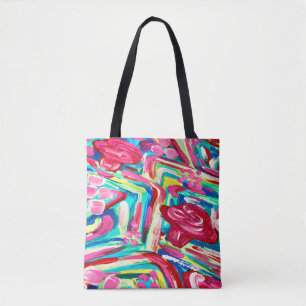Roze cactus canvas tas/ canvas tas/roze zak draagtas